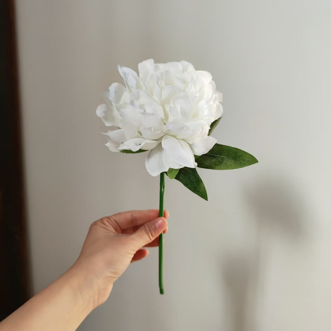 Lifelike Peony Flower Stem