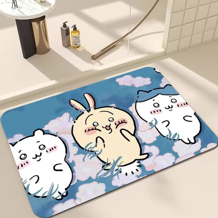 Cartoon-Themed Soft Plush Bath Mat