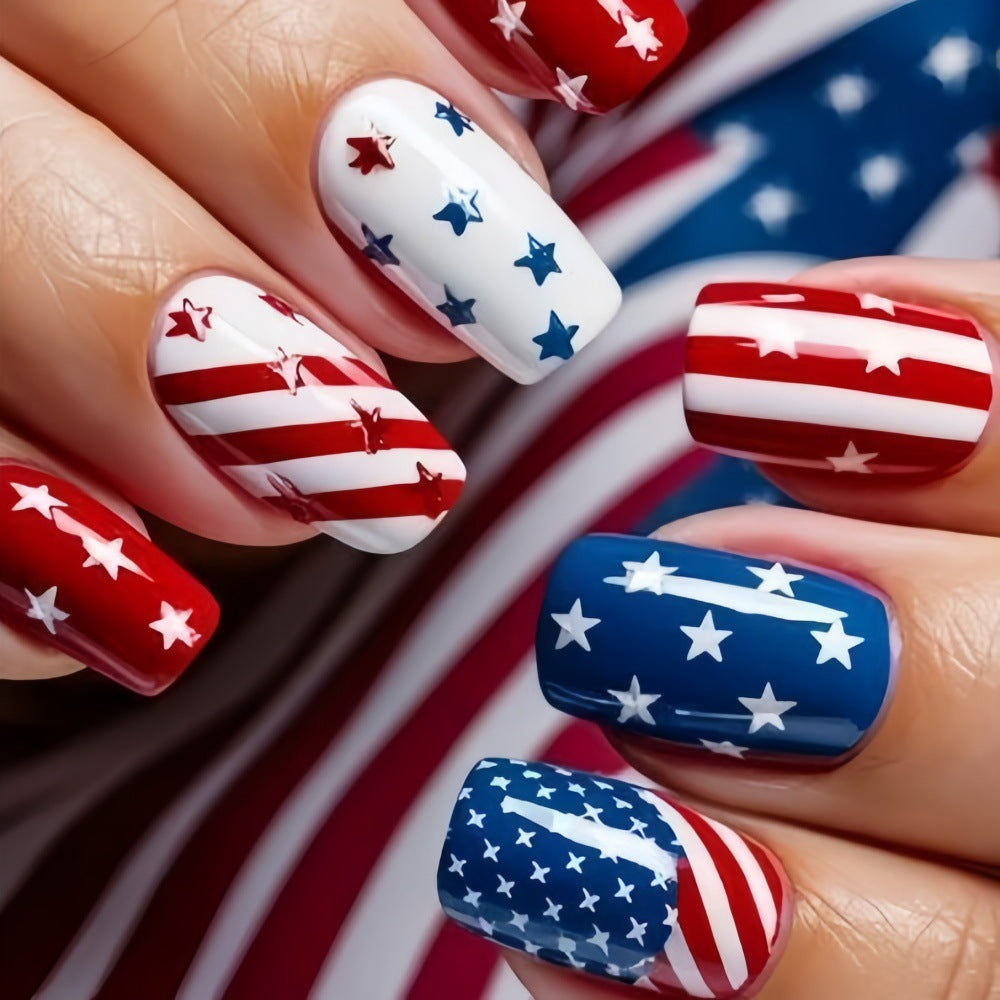 Artificial nails with national design Kalsten