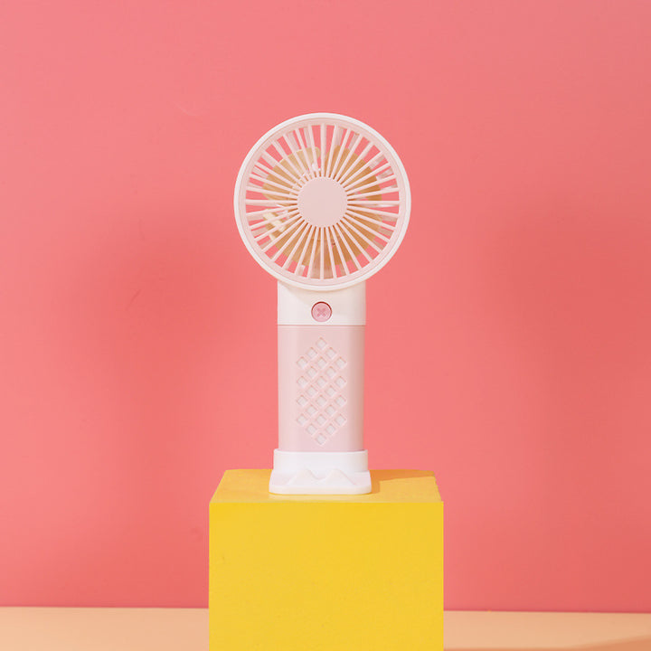 Women Portable Hand Fan with Ergonomic Handle and Adjustable Tilt Angle Kalsten