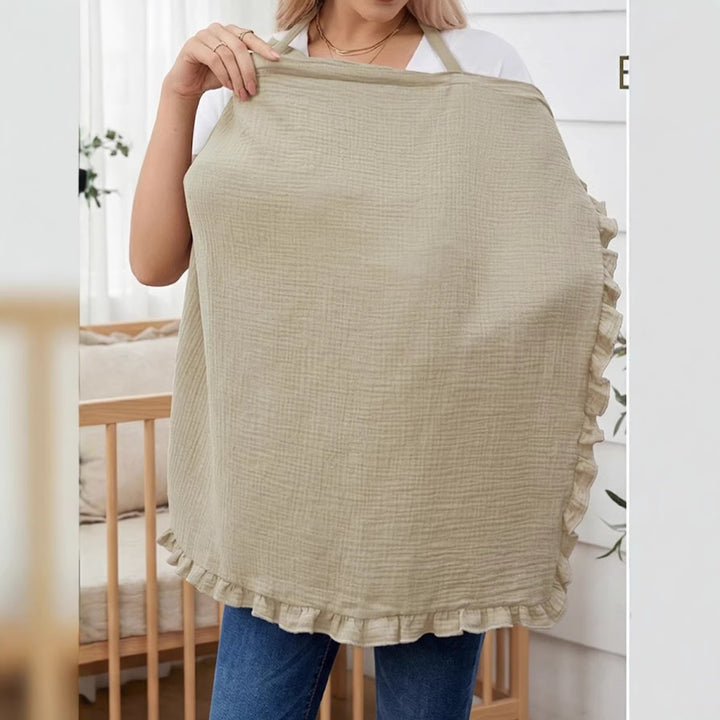 Stylish Ruffled Cotton Cooking Apron kalsten