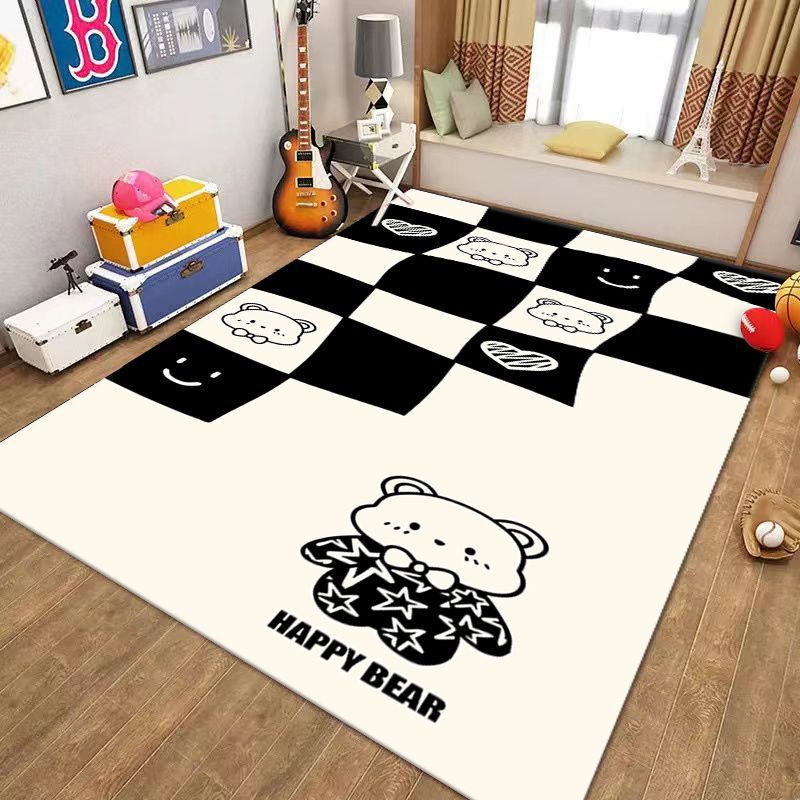 Playful Checkerboard Pattern Area Mat Kalsten