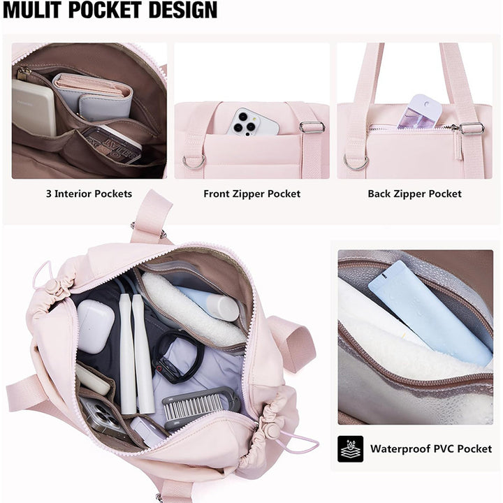 Fashionable Travel Bag with Removable Wallet Kalsten