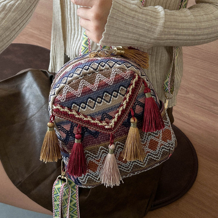 Embroidered Mini Sling Bag