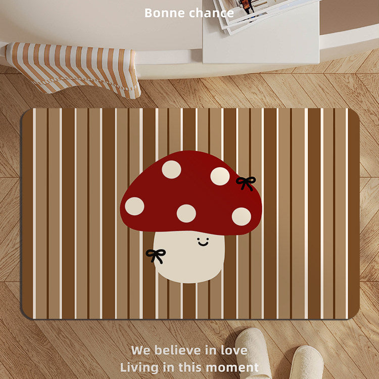 Playful Bunny-Themed Bath Mat