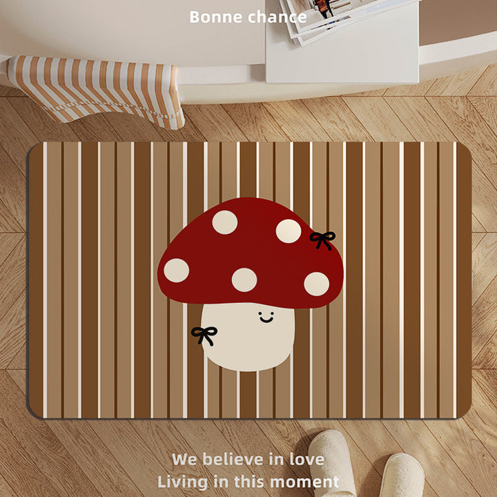 Playful Bunny-Themed Bath Mat