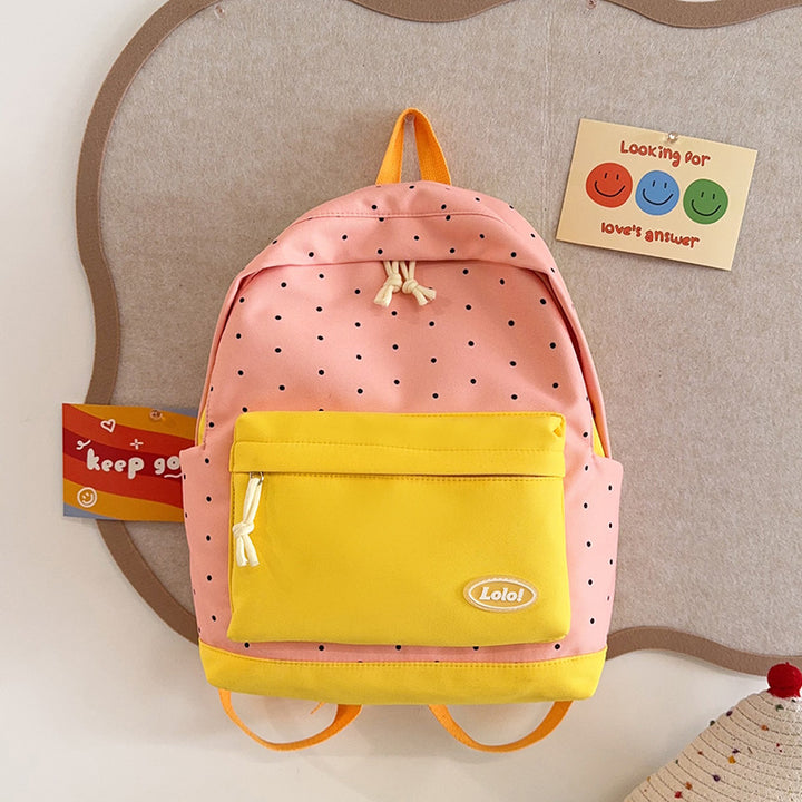 Polka Dot Patterned Backpack