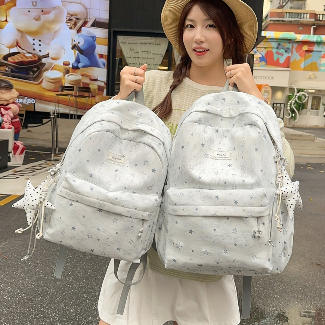 Star-Patterned Casual Backpack Kalsten