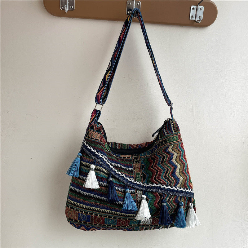 Bohemian-Inspired Handcrafted Hobo Bag