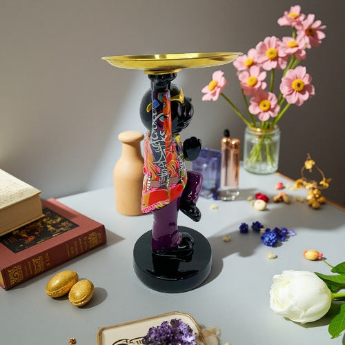 Decorative sculpture with tray Kalsten