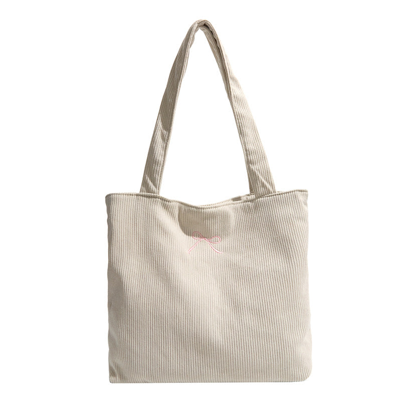 Casual Corduroy Tote