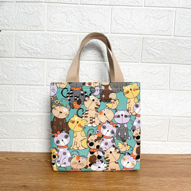 Cute Cat Print Tote Bag Kalsten