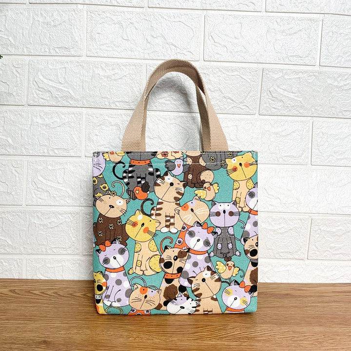 Cute Cat Print Tote Bag Kalsten