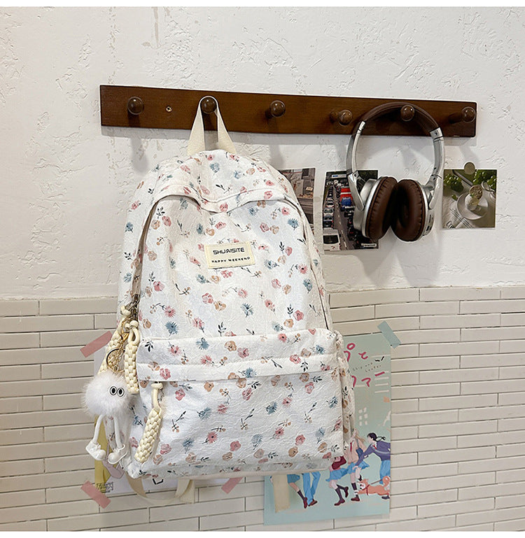 Trendy Checked Backpack Kalsten