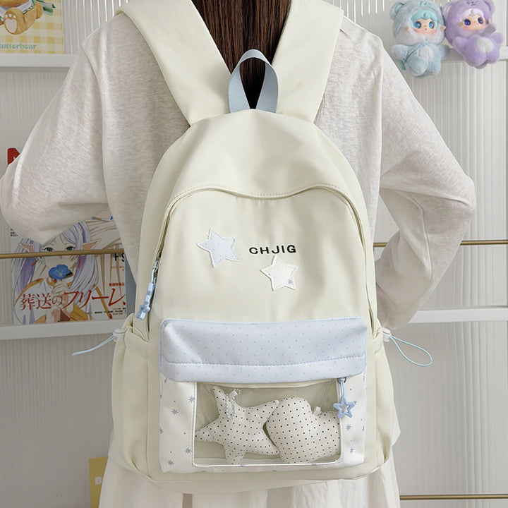 Stylish Transparent Window Backpack Kalsten