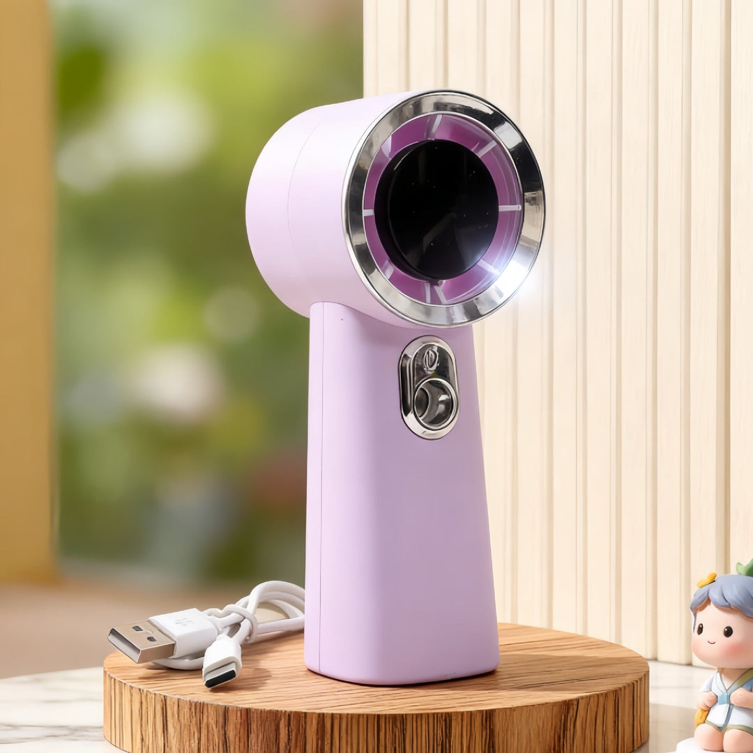 Women Portable Mini Fan with USB Charging Function and Innovative Spray Technology Kalsten