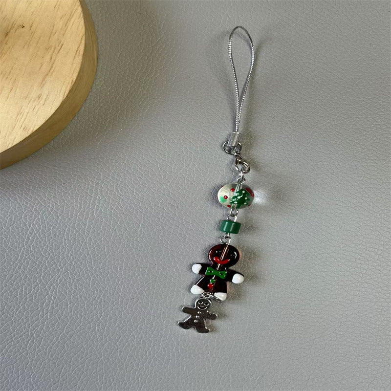 Playful Gingerbread-Themed Charm Keychain Kalsten