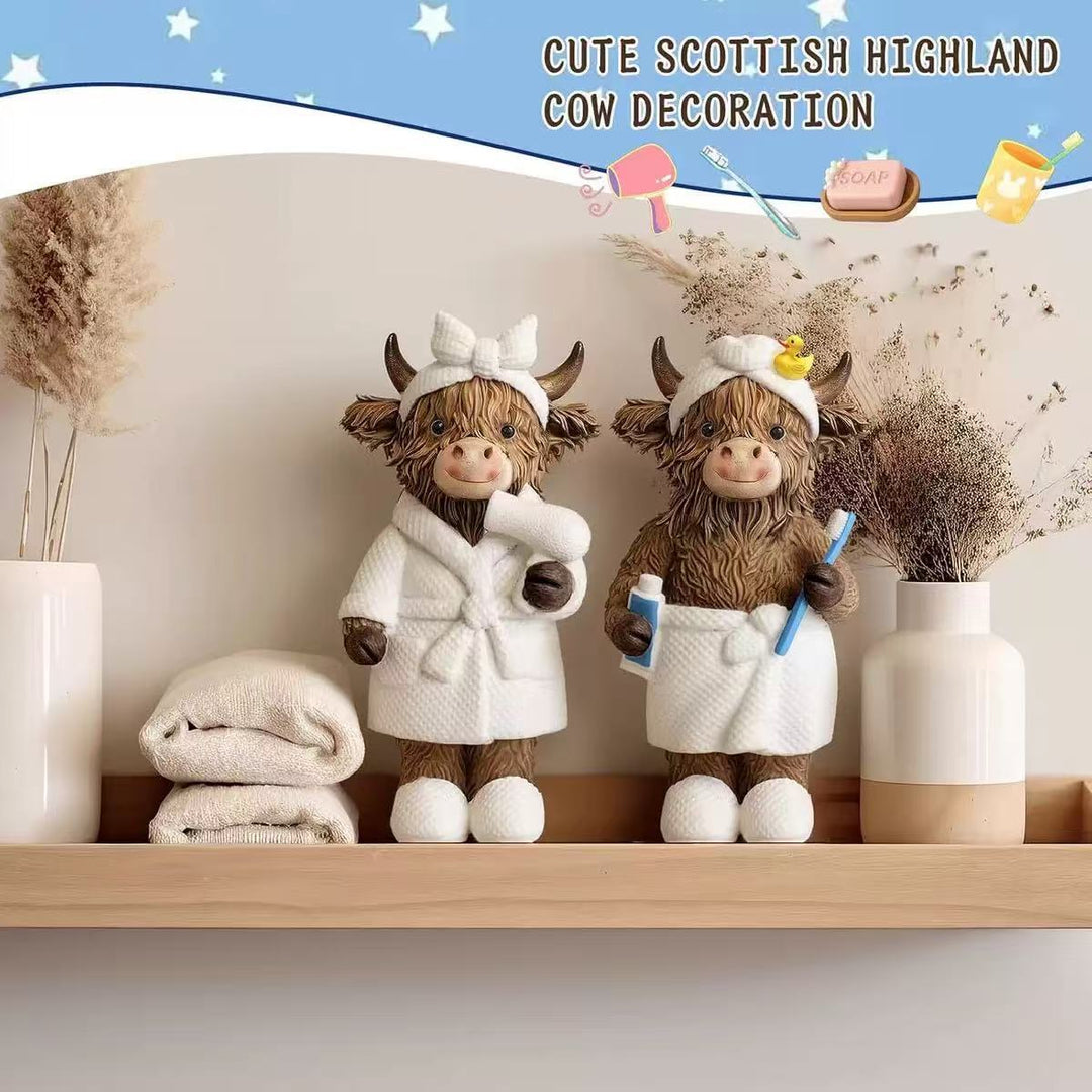 Funny Highland Cattle Bathroom Figure Kalsten