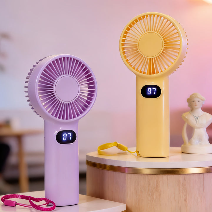Portable handheld fan with digital temperature display Kalsten