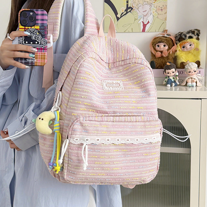 Textured Casual Backpack Kalsten