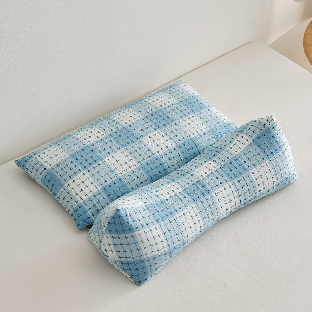 Ergonomic Pillow Set with Creative Grid Design Kalsten