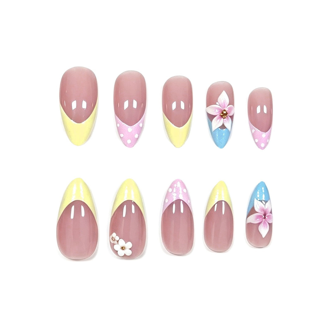 Floral Art Acrylic Nail Enhancements Kalsten 1789915666