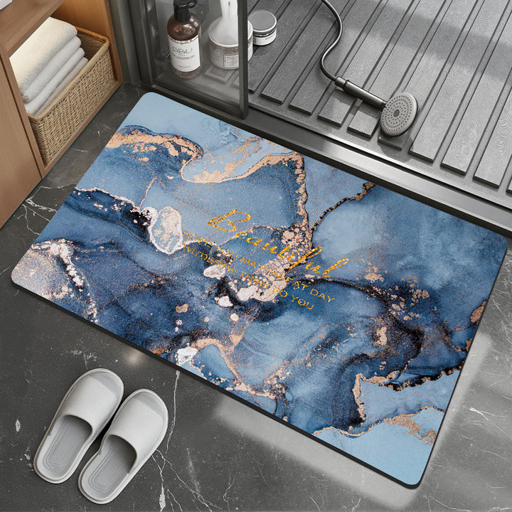 Floral Art Bathroom Mat Kalsten