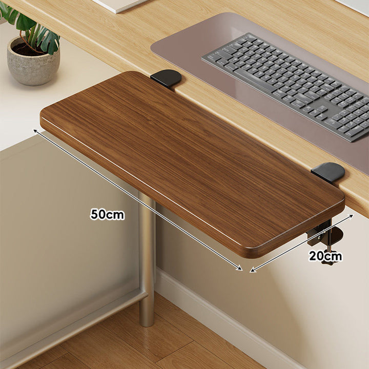 Under-Desk Sliding Keyboard Tray and Desk Extender with Smooth Glide Mount