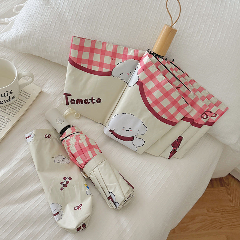 Women's Foldable Umbrella with Adorable Animal Design Kalsten