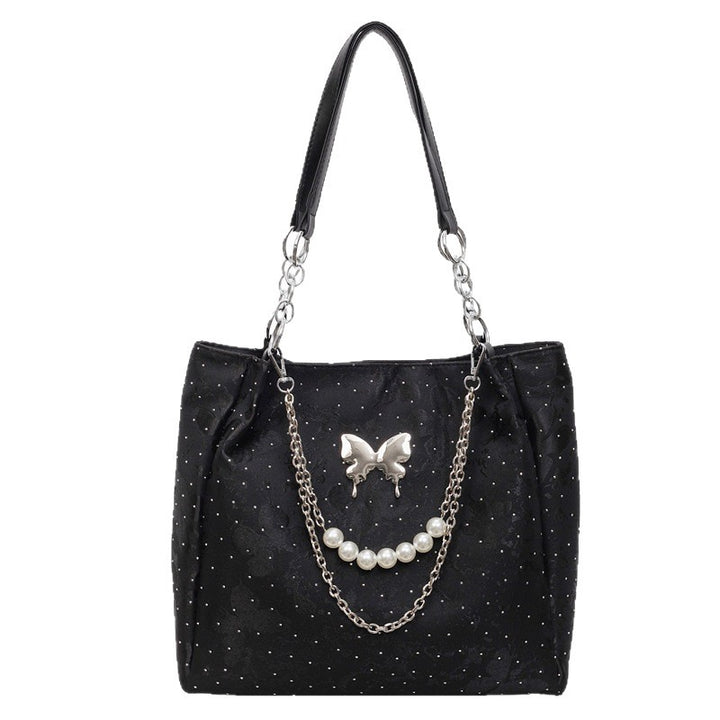 Elegant Pearl-Detail Handbag Kalsten