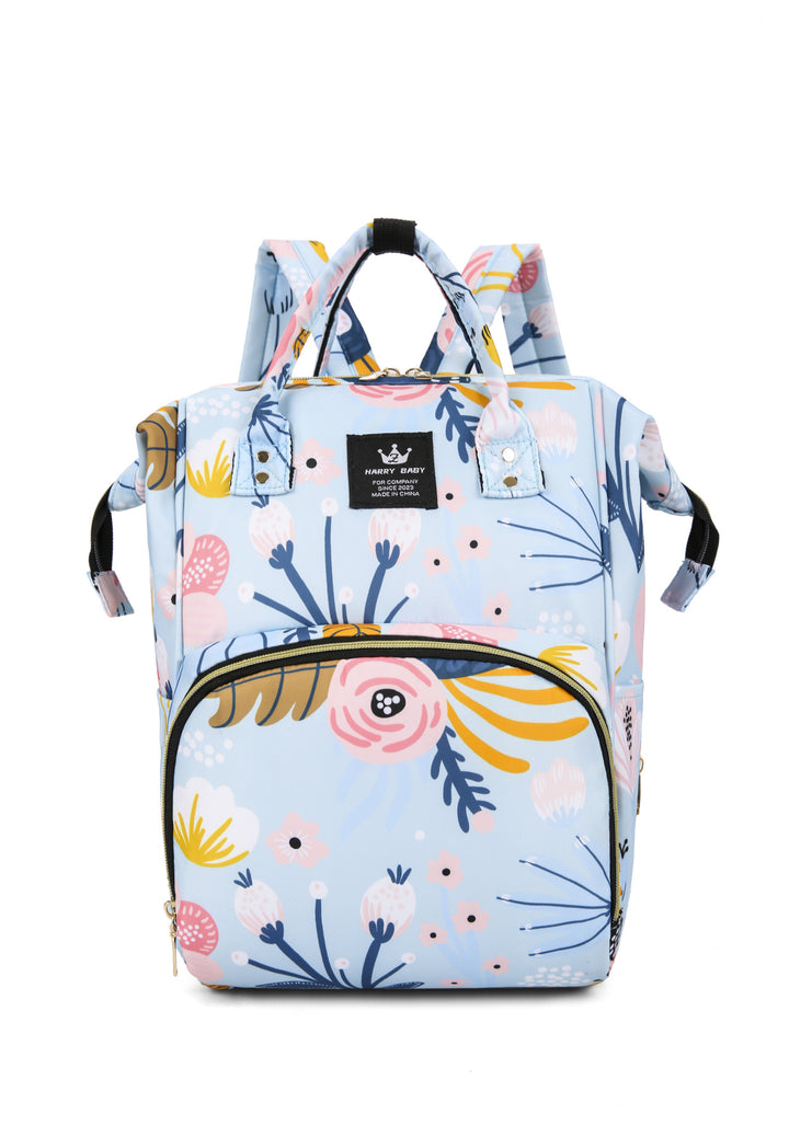 Stylish Floral Patterned Baby Care Backpack Kalsten