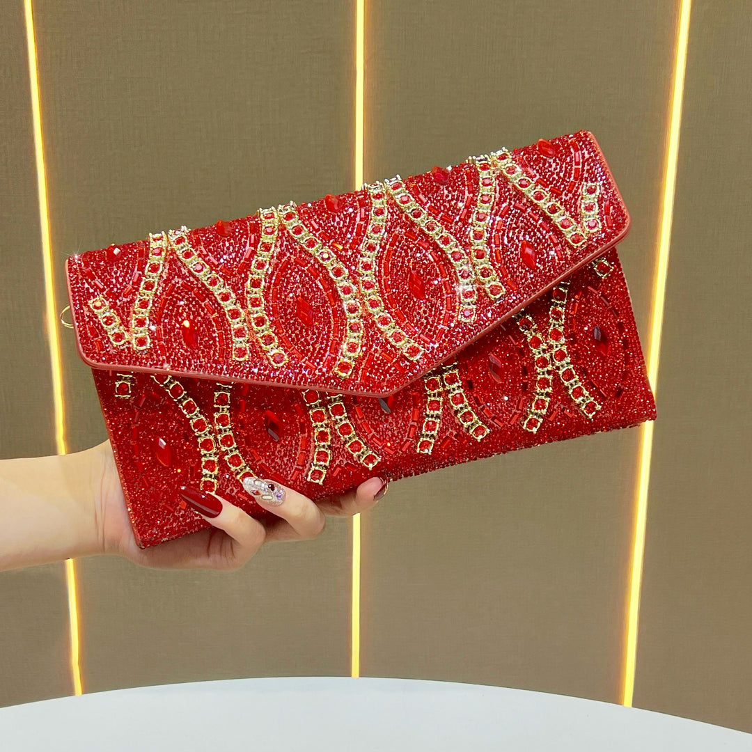 Decorative Sequined Evening Clutch