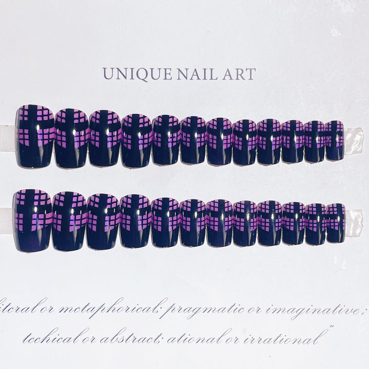 Artistic Graphic Press-On Nail Set