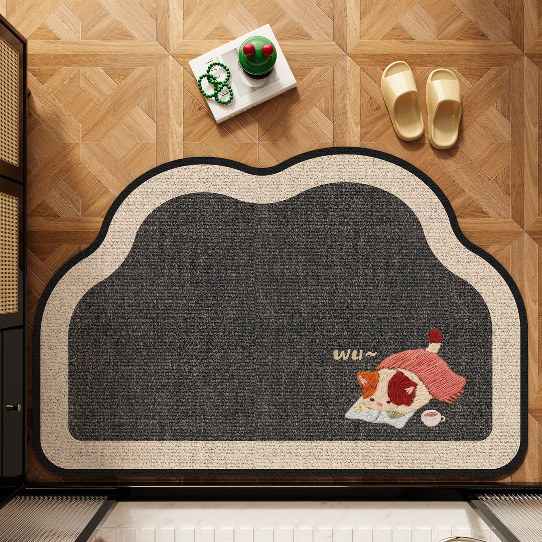 Cute Pet-Themed Bath Mat Kalsten