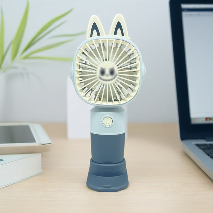 Women Portable Hand Fan with Cat Ears and USB Connection Kalsten