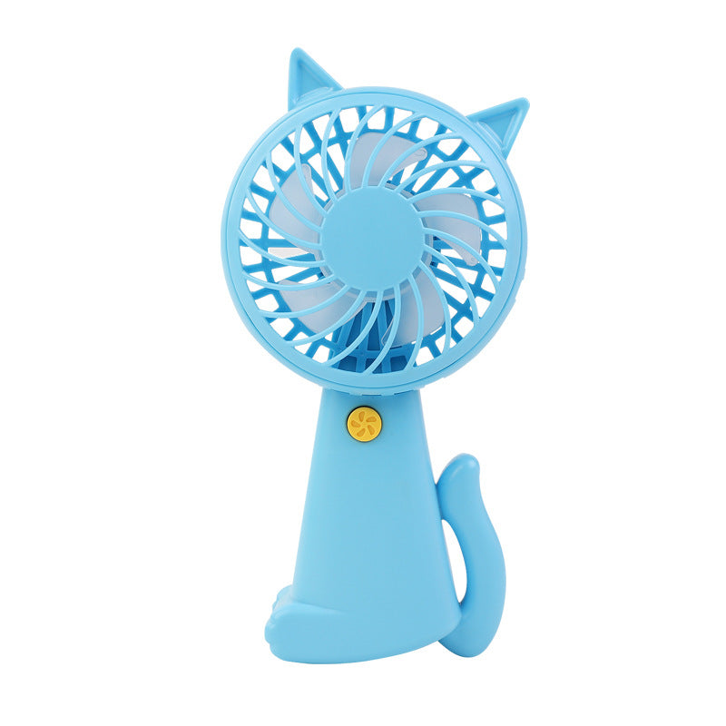 Women's Portable Cat Design Hand Fan Kalsten