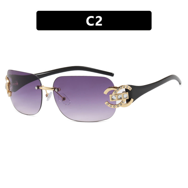 Women's fashionable sunglasses with luxurious geometric frame and protective UV filter Kalsten