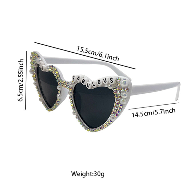 Glamorous Heart-Shaped Sunglasses Kalsten