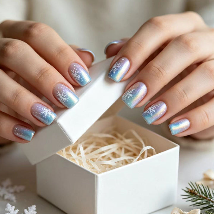 Artistic Winter Wonderland Nail Art Kalsten