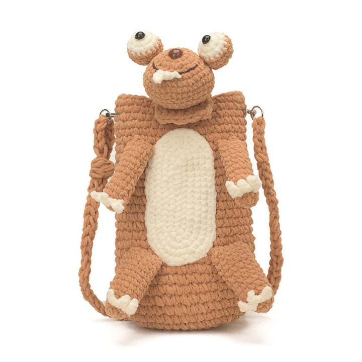 Crochet Animal-Themed Crossbody Bag