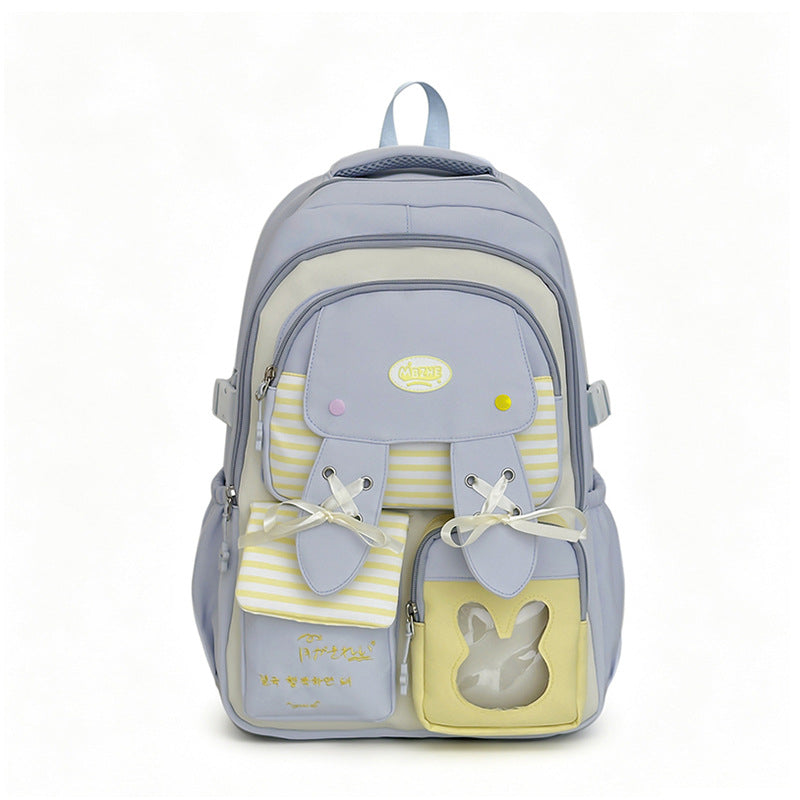 Playful Bunny-Ear Print Backpack Kalsten