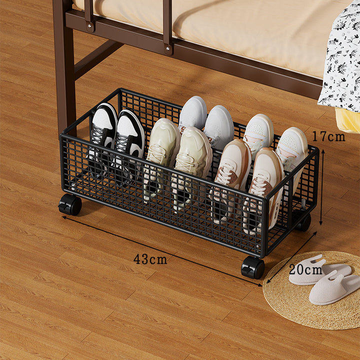 Under-Bed Low-Profile Mesh Shoe Storage Organizer