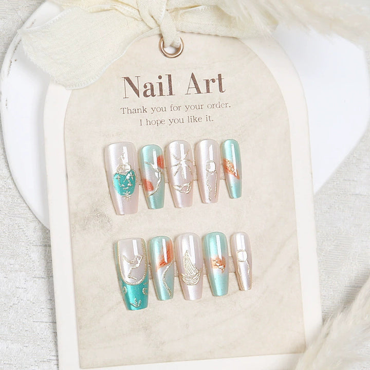 Intricate Design Press-On Nail Set Kalsten