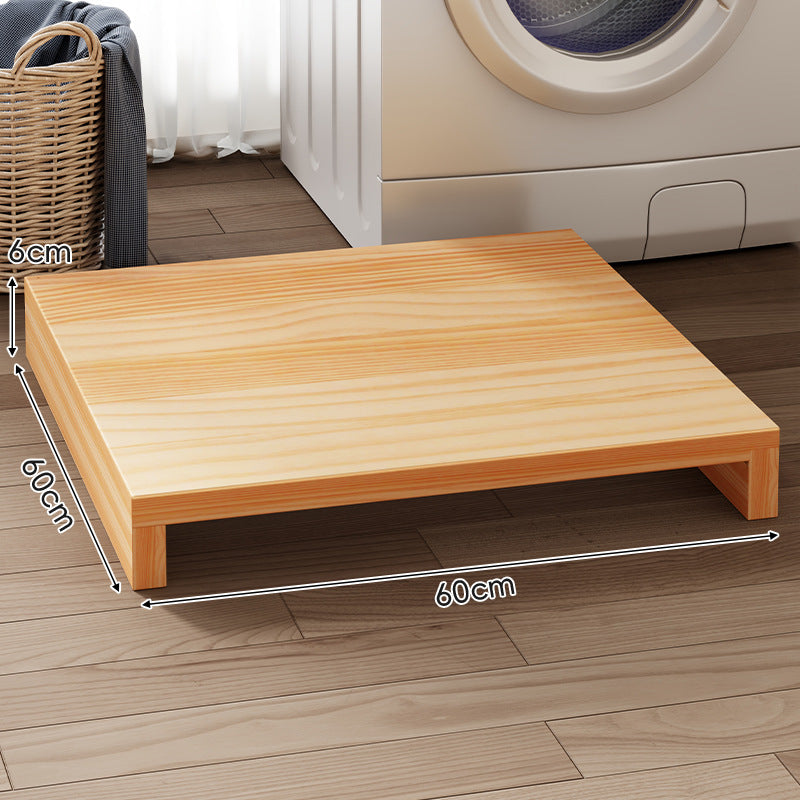 Low-Profile Solid Wood Appliance Platform Riser
