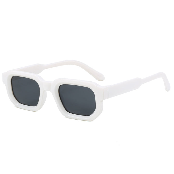 Women's fashionable square sunglasses with clear frame Kalsten