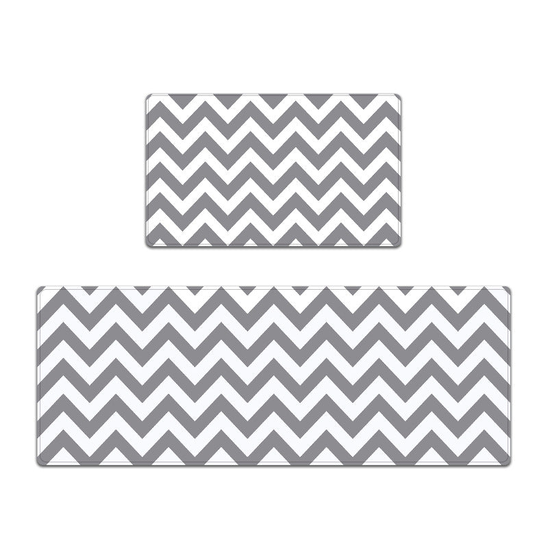 Modern Chevron Pattern Kitchen Mat Set Kalsten