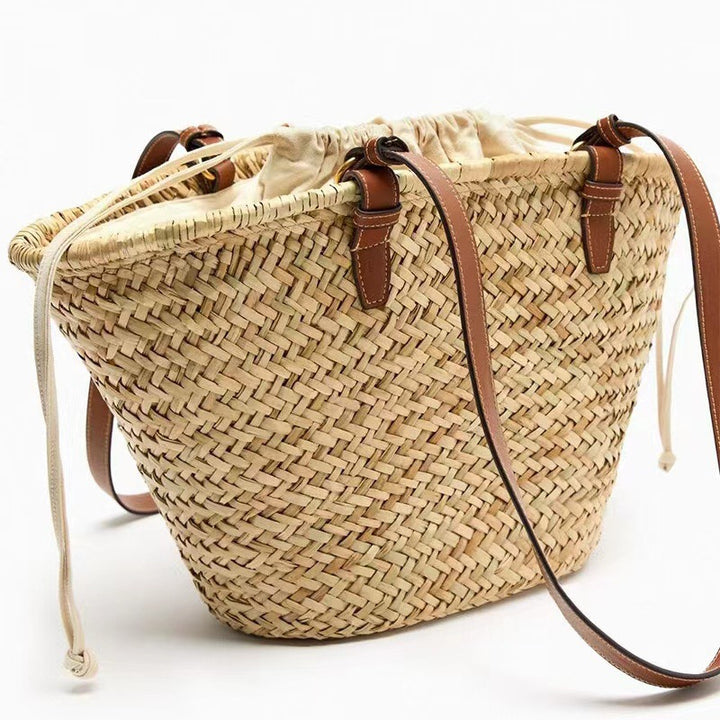 Elegant Braided Beach Bag Kalsten