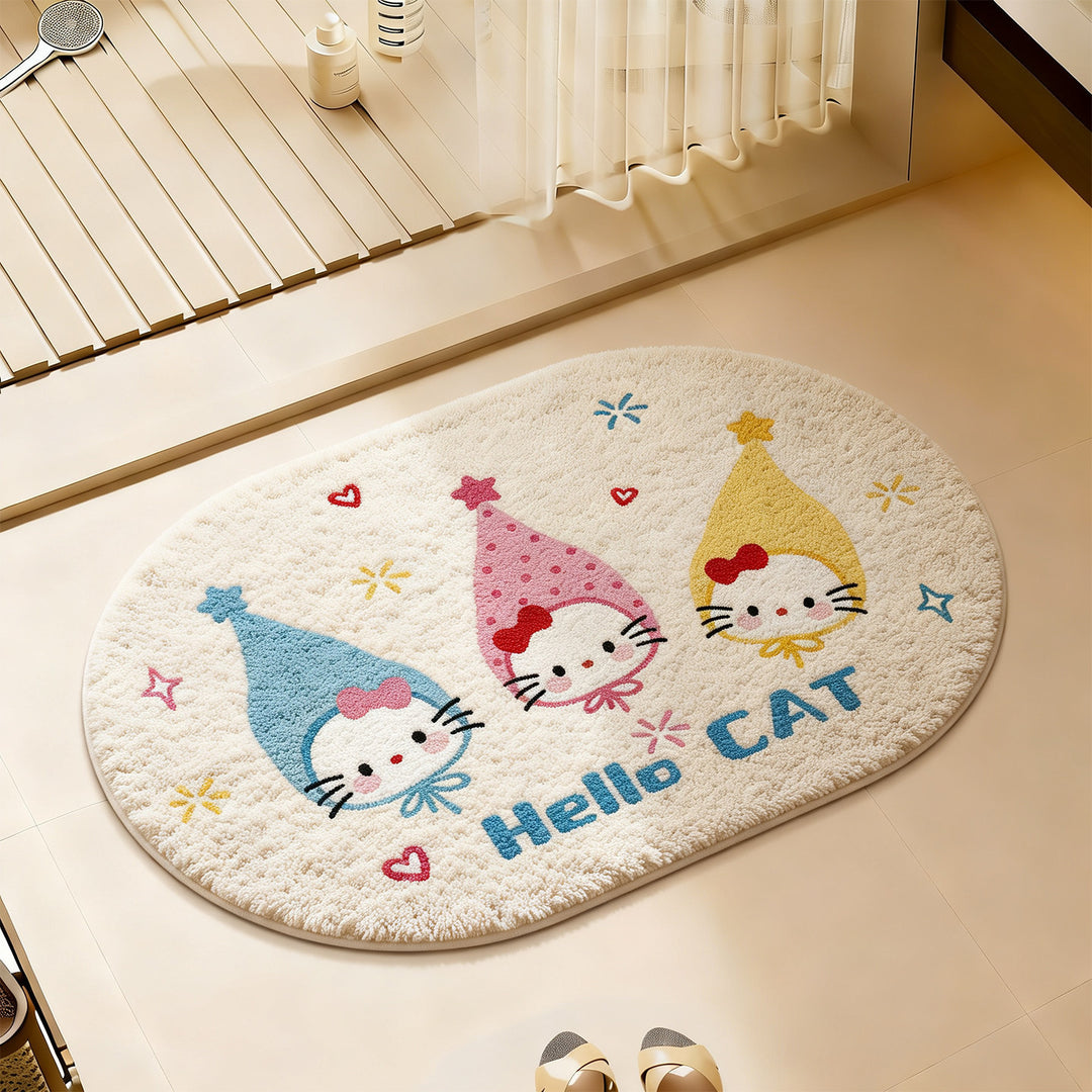 Cute Cartoon-Themed Bath Rug