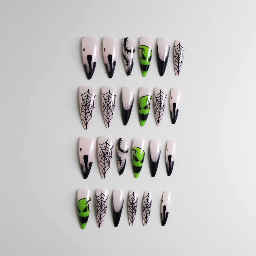 Creative Halloween-Themed Press-On Nail Set