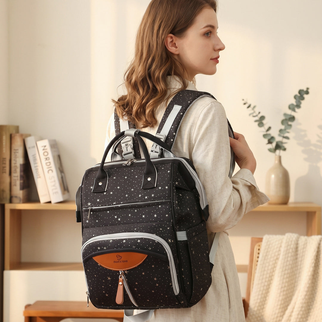 Stylish Multi-Pocket Diaper Backpack Kalsten